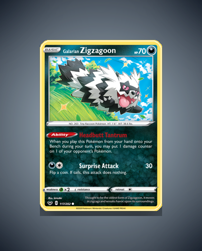 Galarian Zigzagoon (Sword Shield) #117