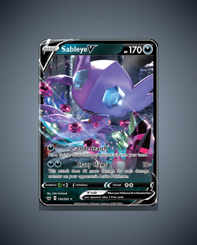 Collector’s Guide: Sableye V (Sword Shield #120)