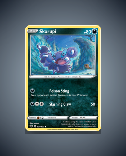 Collector’s Guide: Skorupi (Sword Shield #121)
