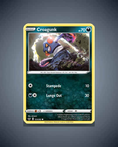 Croagunk (Sword Shield) #123