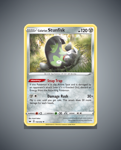 Galarian Stunfisk (Sword Shield) #132