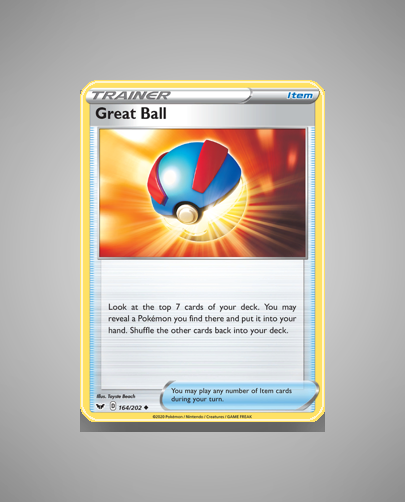 Collector’s Guide: Great Ball (Sword Shield #164)