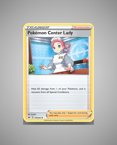 Collector’s Guide: Pokémon Center Lady (Sword Shield #176)