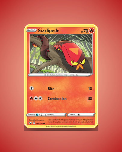Sizzlipede (Sword Shield) #37