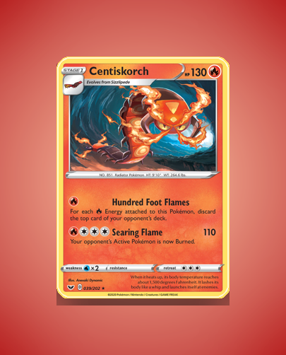 Centiskorch (Sword Shield) #39