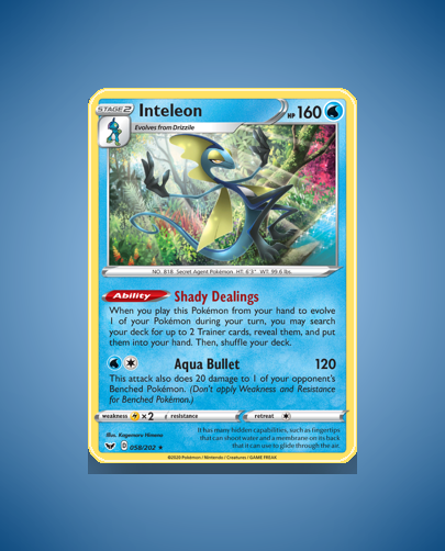 Inteleon (Sword Shield) #58