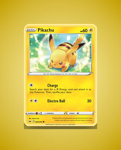 Pikachu (Sword Shield) #65