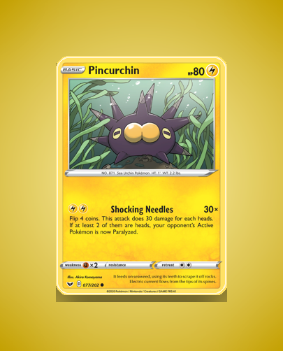 Collector’s Guide: Pincurchin (Sword Shield #77)