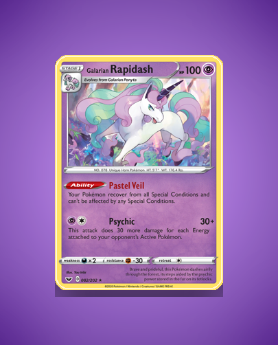 Collector’s Guide: Galarian Rapidash (Sword Shield #82)
