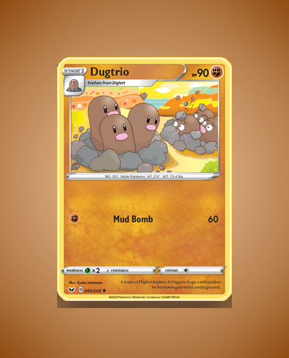 Collector’s Guide: Dugtrio (Sword Shield #93)