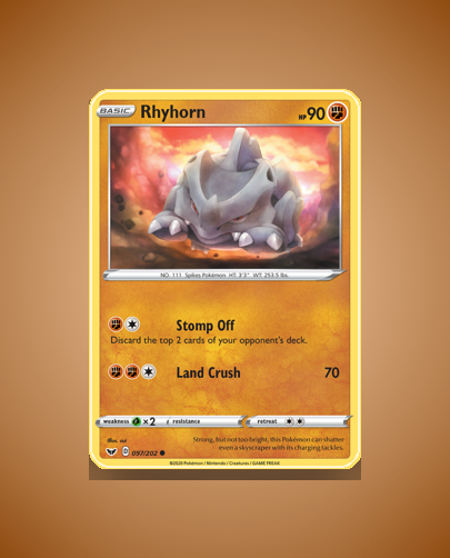 Collector’s Guide: Rhyhorn (Sword Shield #97)