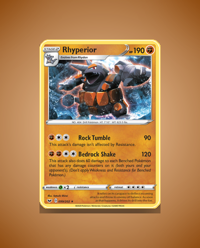 Collector’s Guide: Rhyperior (Sword Shield #99)