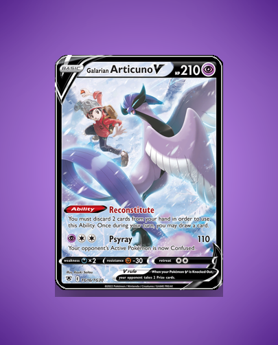 Galarian Articuno V (Astral Radiance Trainer Gallery) #TG16