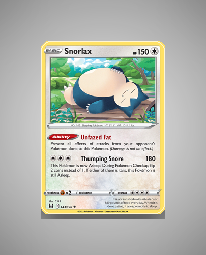 Collector’s Guide: Snorlax (Lost Origin #143)
