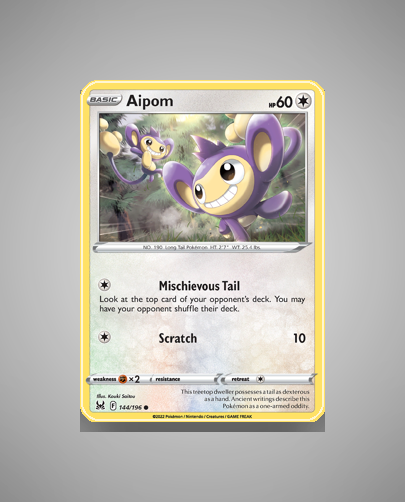 Collector’s Guide: Aipom (Lost Origin #144)