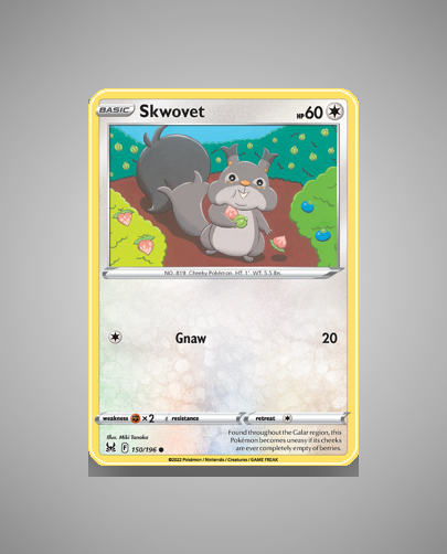 Collector’s Guide: Skwovet (Lost Origin #150)