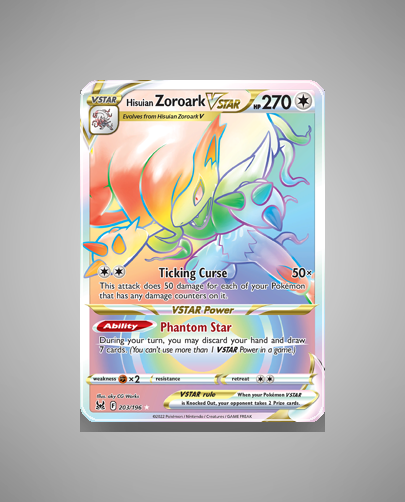 Hisuian Zoroark VSTAR (Lost Origin) #203
