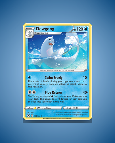 Collector’s Guide: Dewgong (Lost Origin #34)