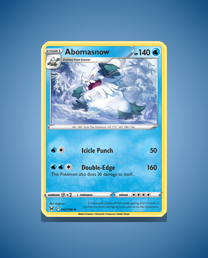 Collector’s Guide: Abomasnow (Lost Origin #43)