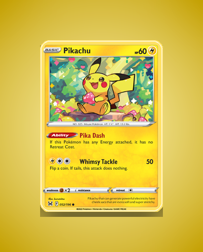 Collector’s Guide: Pikachu (Lost Origin #52)