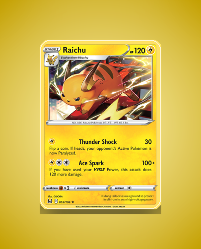 Raichu (Lost Origin) #53