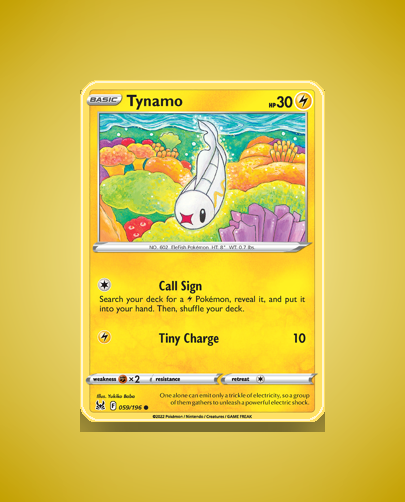 Collector’s Guide: Tynamo (Lost Origin #59)