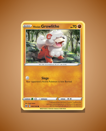 Hisuian Growlithe (Lost Origin) #83