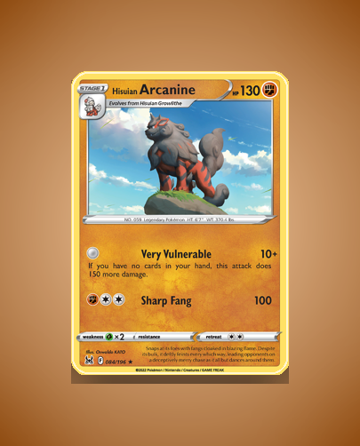 Hisuian Arcanine (Lost Origin) #84