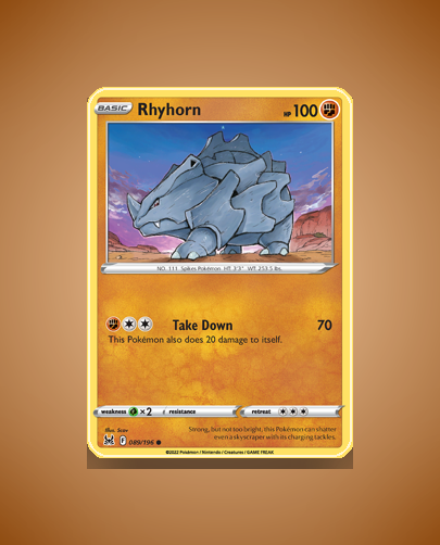 Collector’s Guide: Rhyhorn (Lost Origin #89)