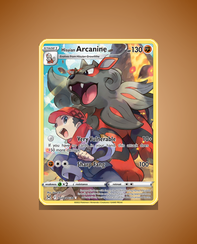 Hisuian Arcanine (Lost Origin Trainer Gallery) #TG08