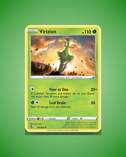 Collector’s Guide: Virizion (Silver Tempest #14)