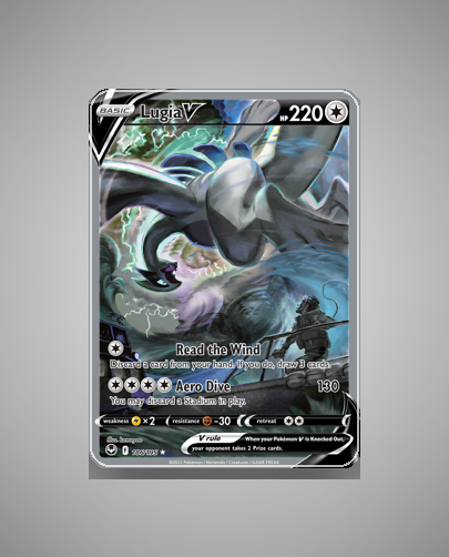 Lugia V (Silver Tempest) #186