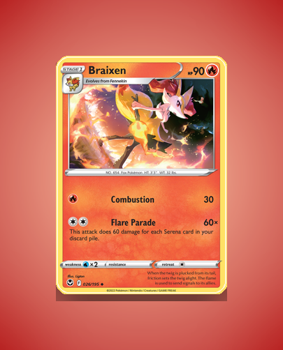 Braixen (Silver Tempest) #26
