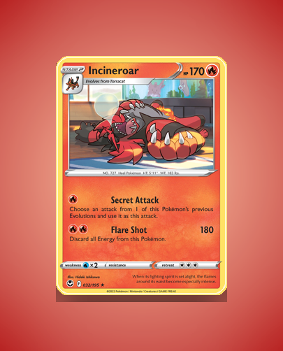 Collector’s Guide: Incineroar (Silver Tempest #32)