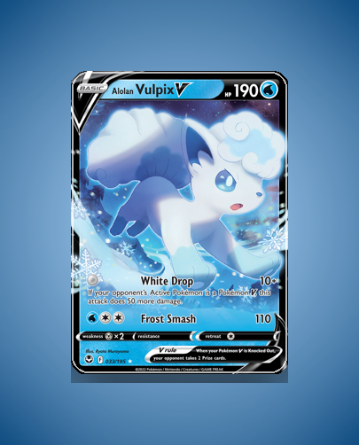 Alolan Vulpix V (Silver Tempest) #33