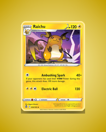 Collector’s Guide: Raichu (Silver Tempest #50)