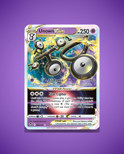 Collector’s Guide: Unown VSTAR (Silver Tempest #66)
