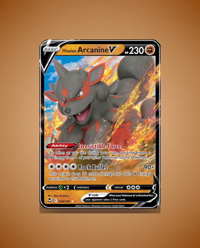 Hisuian Arcanine V (Silver Tempest) #90