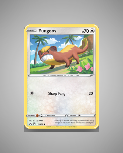 Yungoos (Crown Zenith) #117