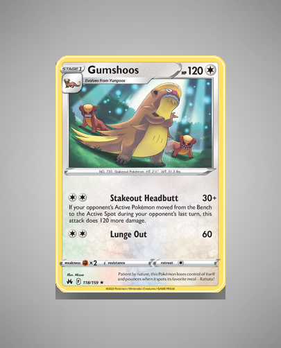Collector’s Guide: Gumshoos (Crown Zenith #118)