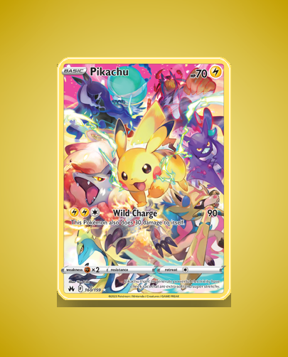 Pikachu (Crown Zenith) #160