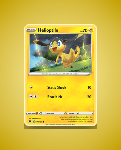 Collector’s Guide: Helioptile (Crown Zenith #49)