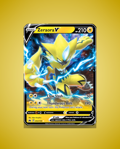Collector’s Guide: Zeraora V (Crown Zenith #53)