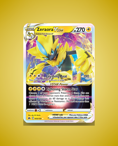 Collector’s Guide: Zeraora VSTAR (Crown Zenith #55)