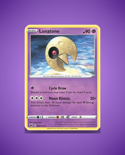 Collector’s Guide: Lunatone (Crown Zenith #62)