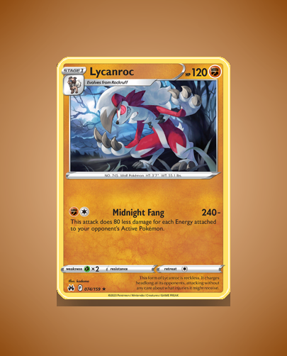 Lycanroc (Crown Zenith) #74