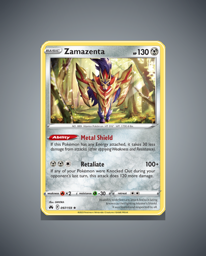Collector’s Guide: Zamazenta (Crown Zenith #97)