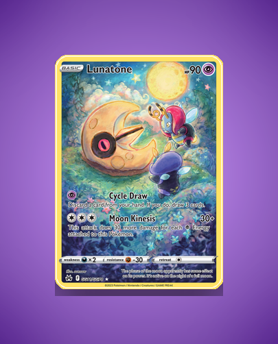 Collector’s Guide: Lunatone (Crown Zenith Galarian Gallery #GG11)