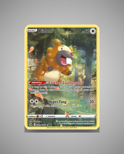 Collector’s Guide: Bidoof (Crown Zenith Galarian Gallery #GG29)