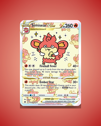 Simisear VSTAR (Crown Zenith Galarian Gallery) #GG37